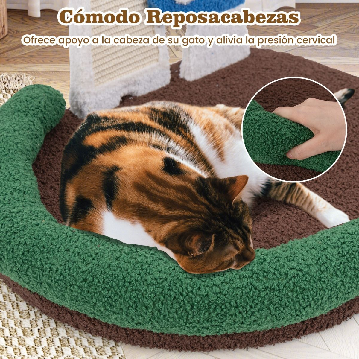 Cama para gatos en forma de seta 3 en 1 - Imagen 7