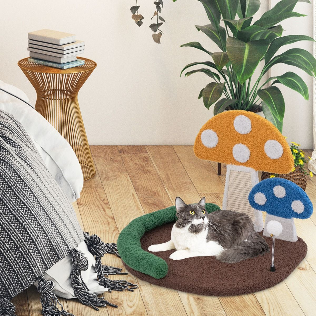 Cama para gatos en forma de seta 3 en 1 - Imagen 5