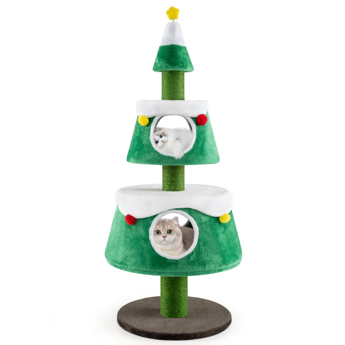Casa en árbol de navidad para gatos - Imagen 11