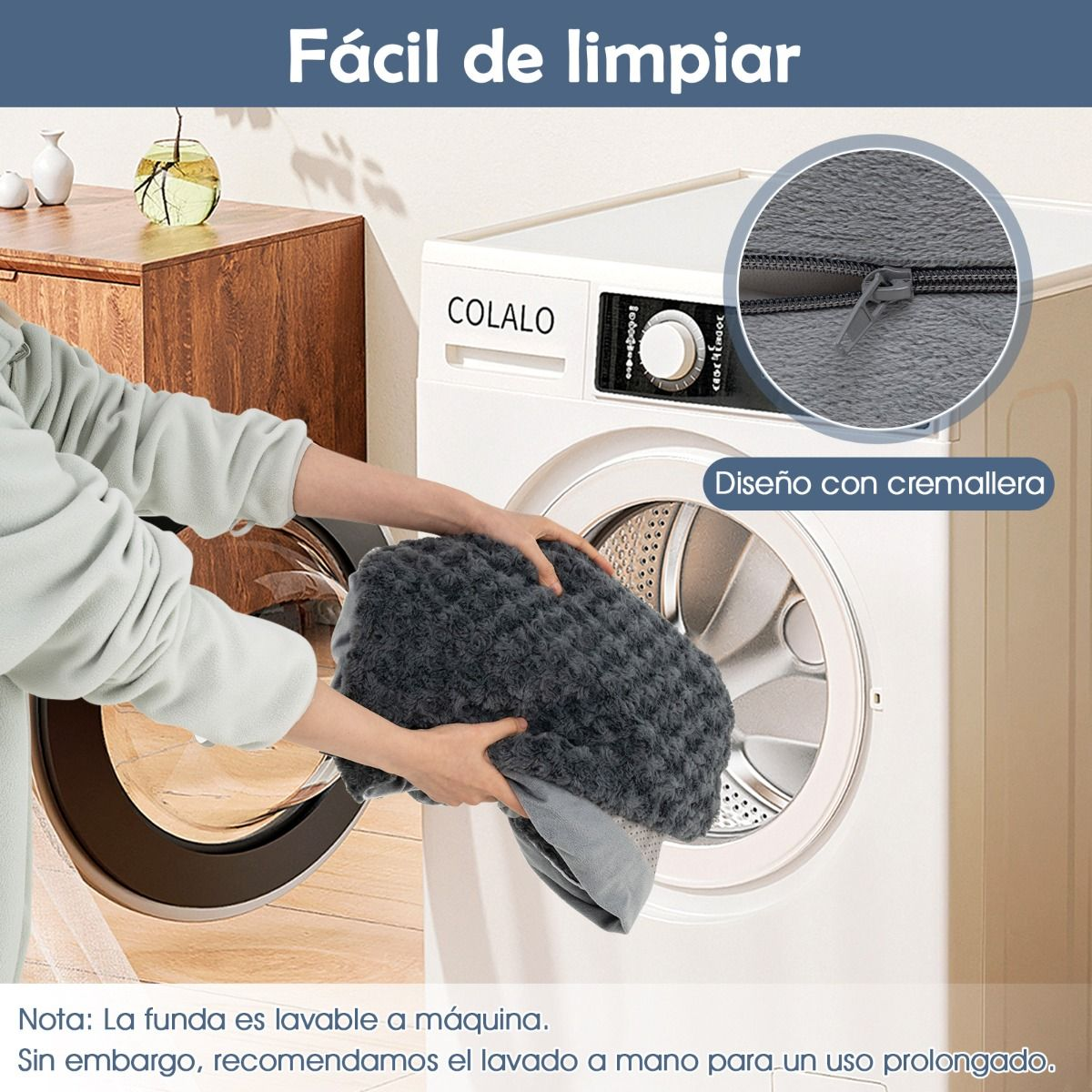 Cama ortopédica para perros l (113 cm) - Imagen 6