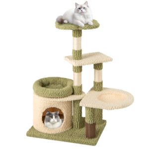 Árbol Para Gatos De 97 Cm Torre Multinivel Estética Para Gatitos Con