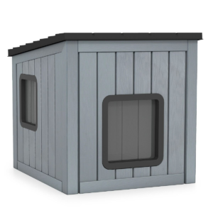 Casa Para Mascota Aislada Exterior E Interior Con 2 Puertas De PVC Y