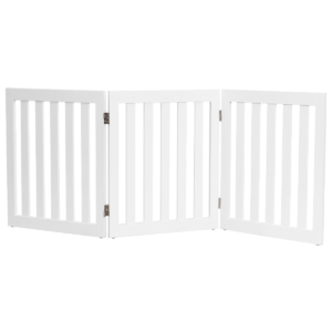 Cerca 3 Paneles Plegable Para Mascota Valla De Madera Para Perros